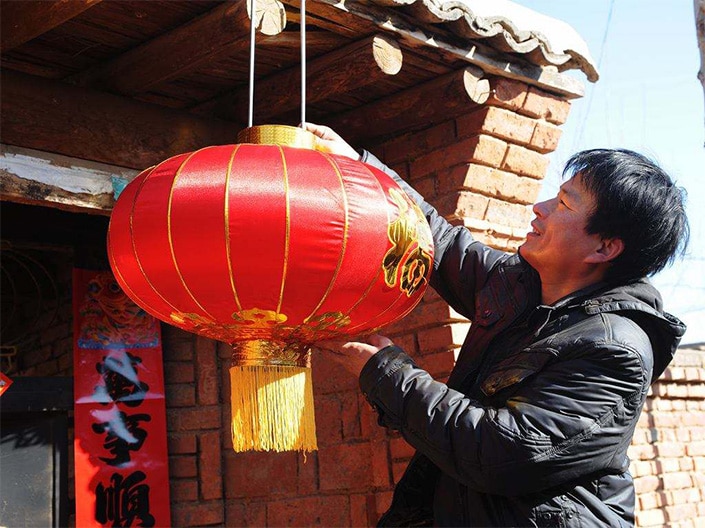 Chinese red lanterns