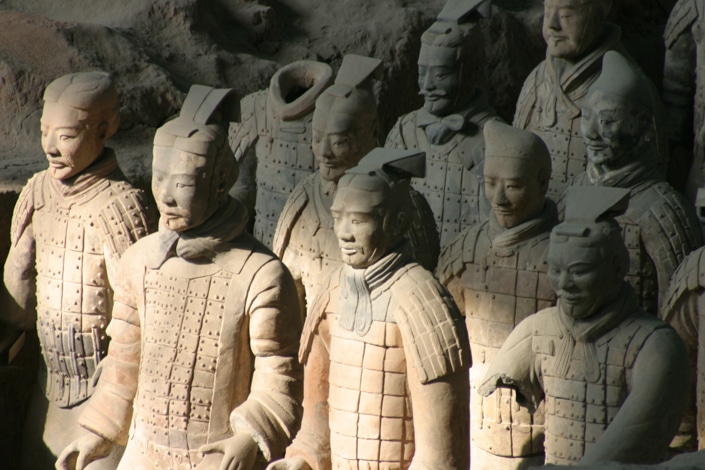 the Terracotta warriors in Xi'an, one of the best places to visit in China