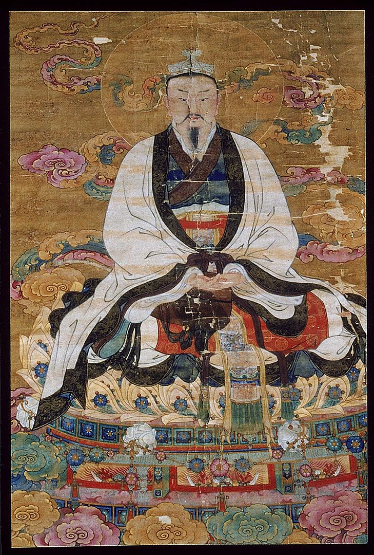An ancient Chinese painting of the Jade Emperor, circa 16th century